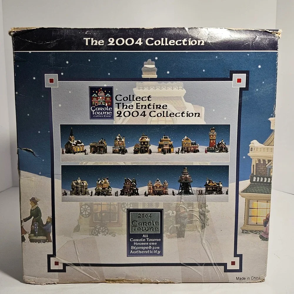Carole Towne 2004 Katie O'Donald's Restaurant Lighted Christmas Village House